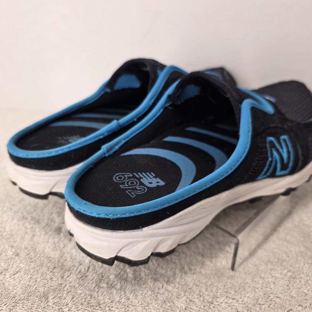 New Balance 925 Women's SIZE 8 B Sport Black Blue Slip-on Comfort Mule Shoes - Picture 6 of 16